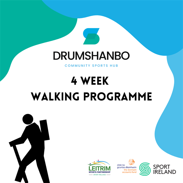 Walking Programme at Drumshanbo Sports Hub starts on May 8th 